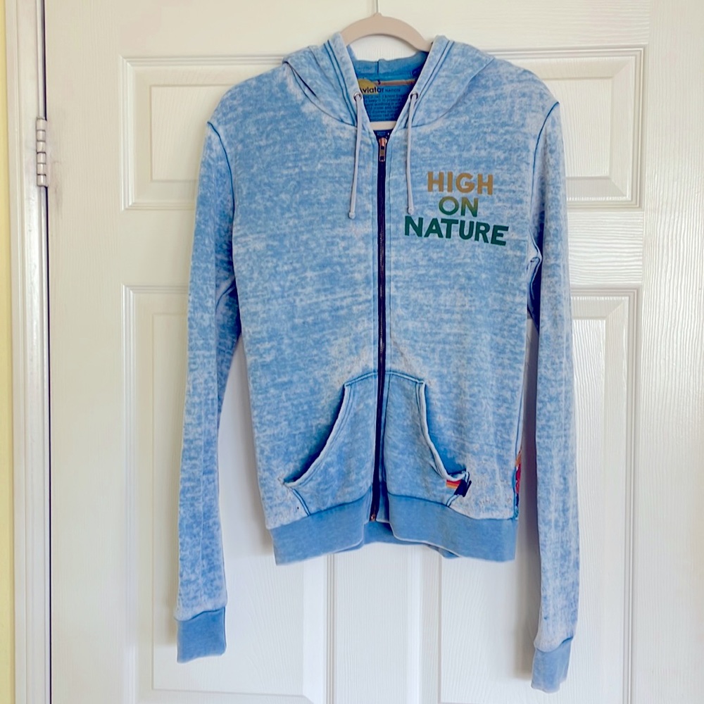 Aviator Nation Zip Up Hoodie Size Small